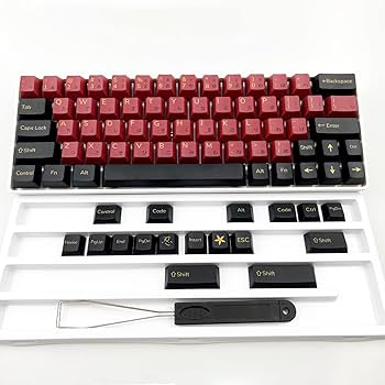 Amazon | 81 キー PBT 昇華型日本語キーキャップ GMK レッド