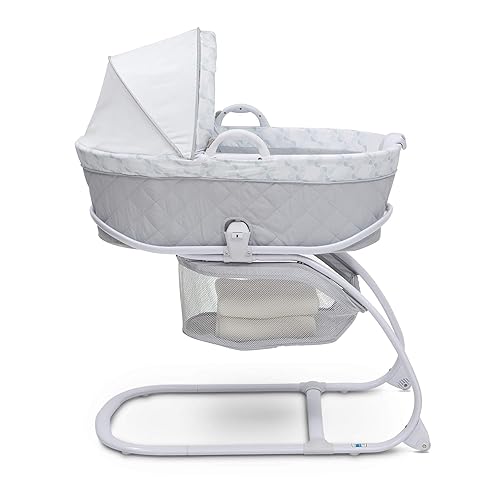 Miniatura 7 de Delta Children Moisés de noche de lujo 2 en 1 moisés moisés cuna portátil molino de viento Sueños de elefantes, gris, Mérida, Molino de viento