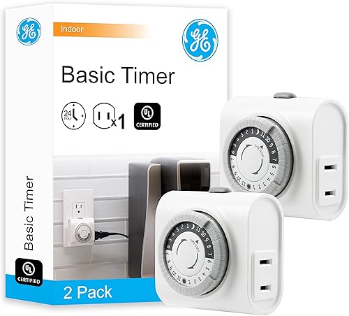 Miniatura 9 de GE 15267 temporizador de 24 h mecánico polarizado con enchufe Color blanco