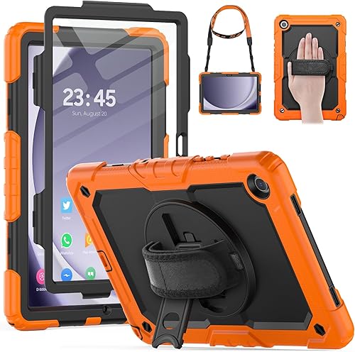 Miniatura 12 de HXCASEAC Funda para Samsung Galaxy Tab A9+ Plus de 11 pulgadas, protectora con protector de pantalla/correa de mano/soporte para bolígrafo,