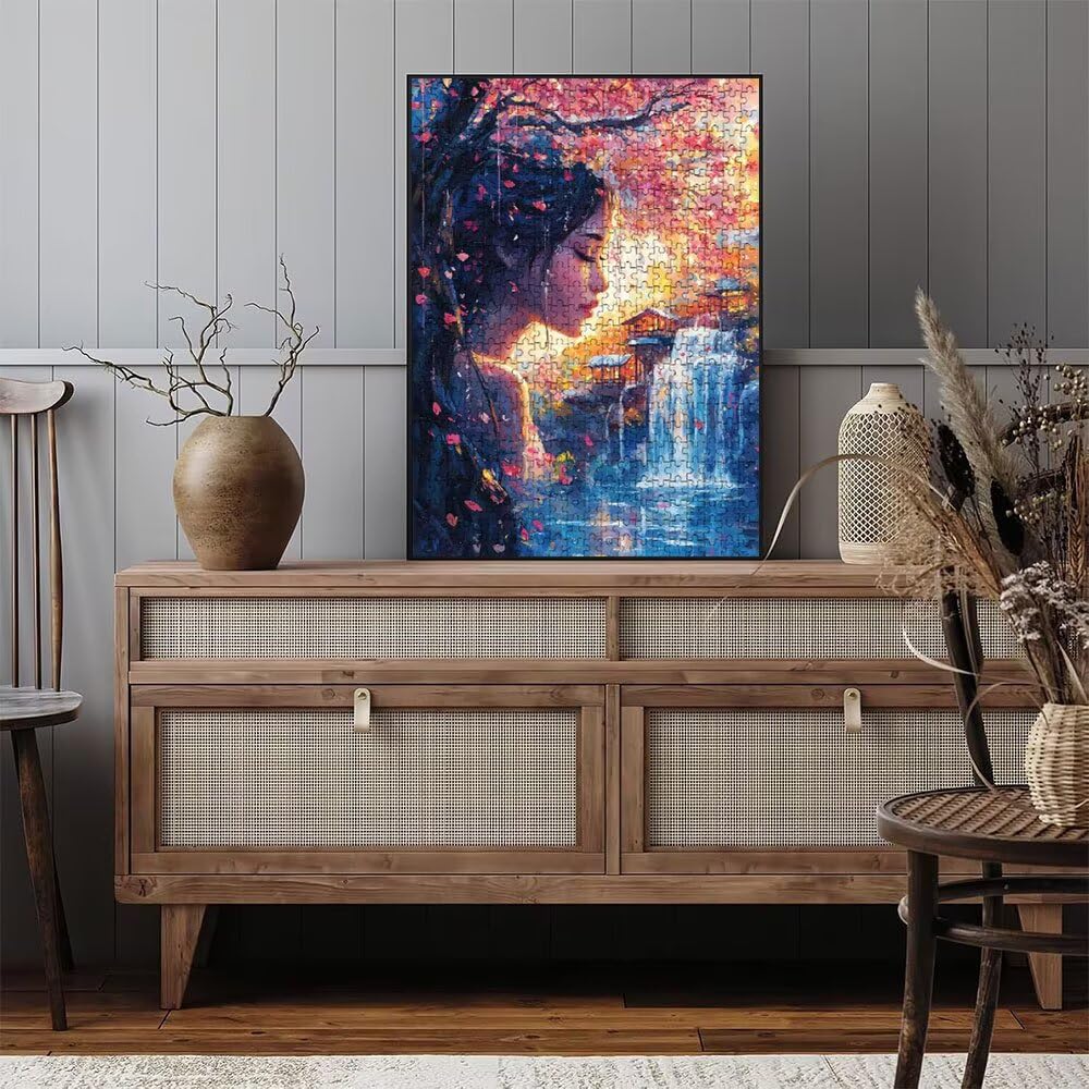 Puzzle 6000 elementów, puzzle z twarzą wodospadu dla dorosłych 6000, drewniane puzzle, klasyczne gry edukacyjne, niemożliwe wyzwanie, rodzina gier, kreatywny prezent DX0YL1-767