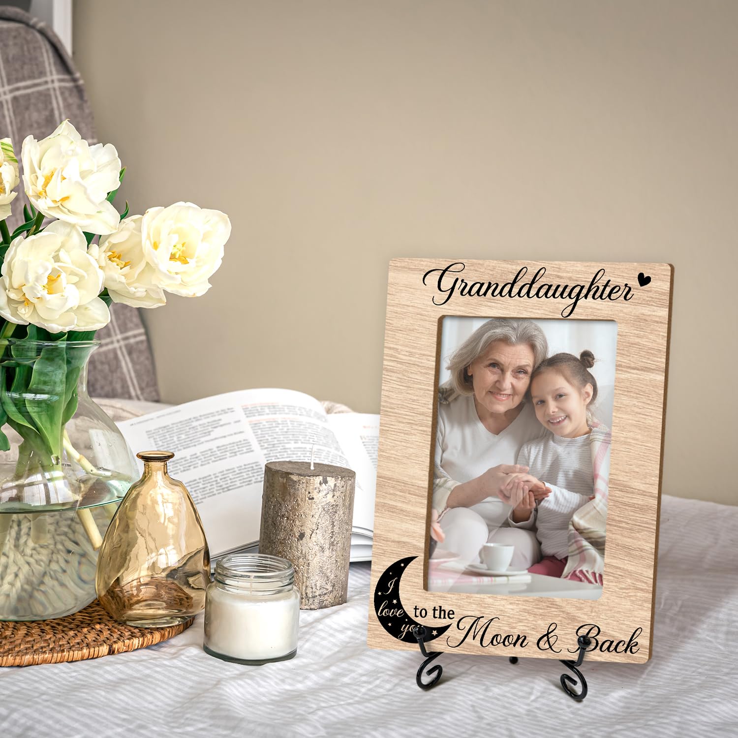 DOIUCRO Grandkids Grandparents Photo Frames, Grandparents Gifts From Grandson...