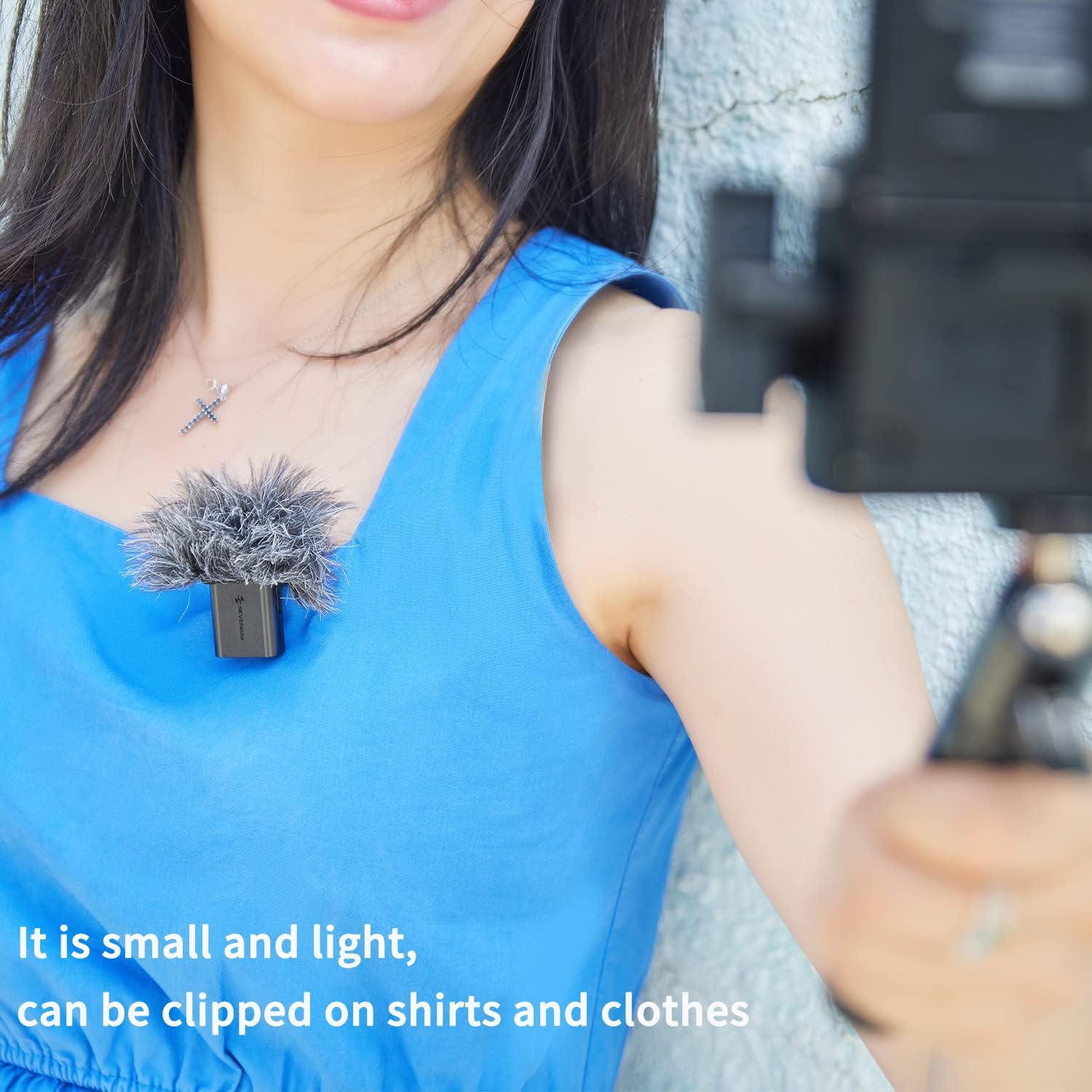 Sevenoak Camera Wireless Lavalier Microphone for iPhone, SKM-W1 Mini Wireless Lapel Microphone System for DSLR Camera/Smartphones, for Facebook Livestream, YouTube Video (3.5mm)