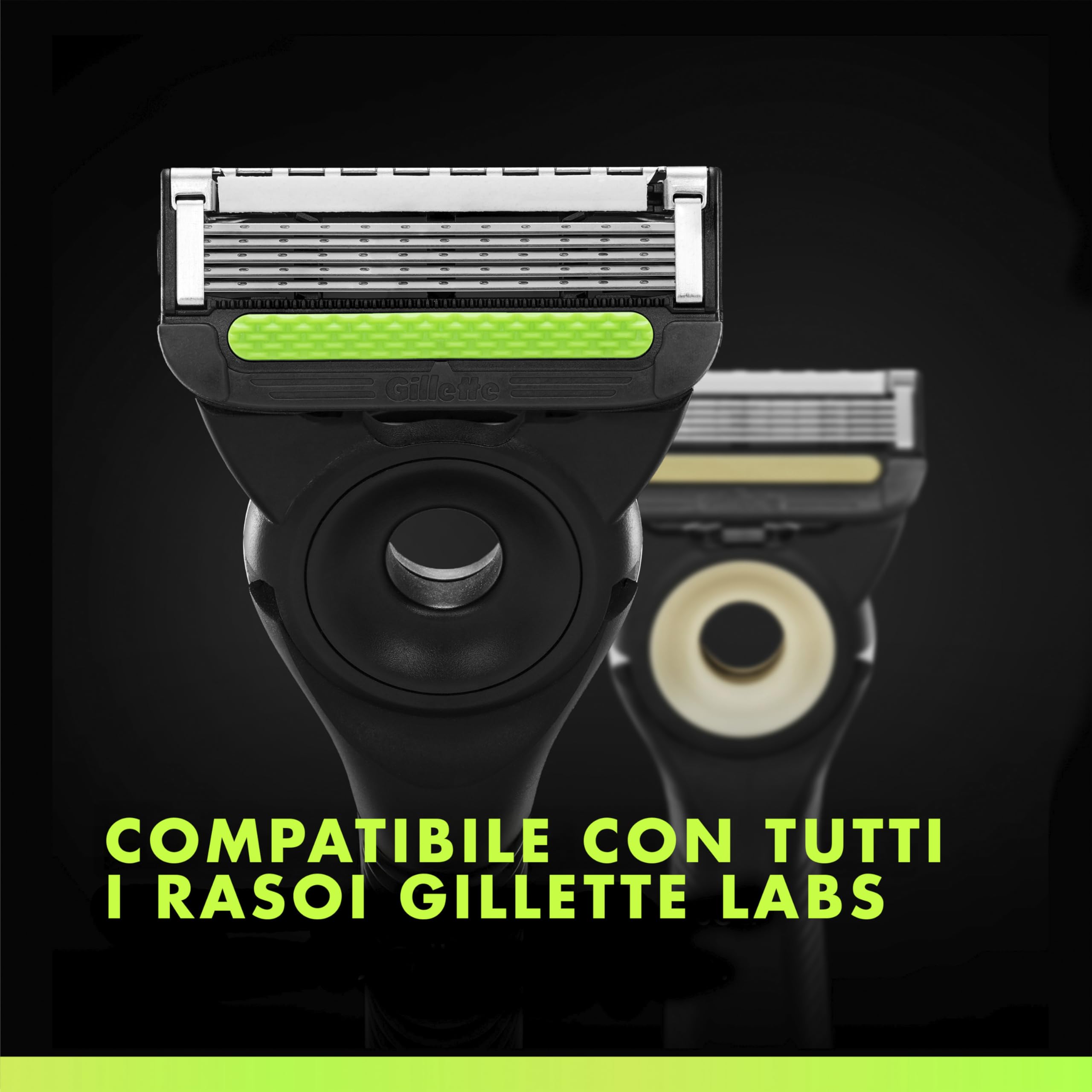 Gillette Labs Lamette di Ricambio per Rasoio da Uomo, Confezione da 10, Compatibili con Gillette Labs con Barra Esfoliante e Heated Razor, Rasatura Profonda Uomo, Lame di Precisione