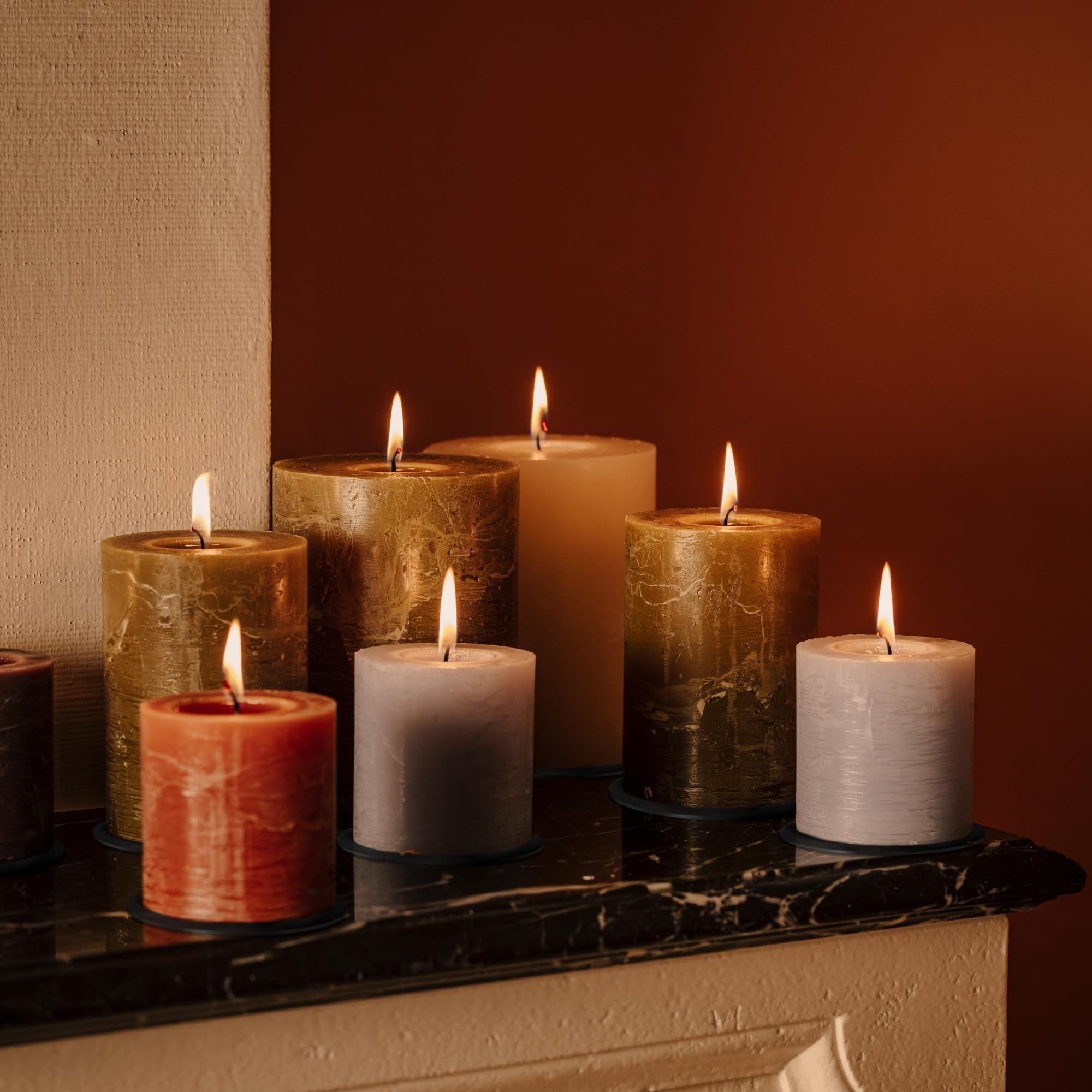F&F Home Large Unfragranced Pillar Candle - Ivory - Groceries - View #13