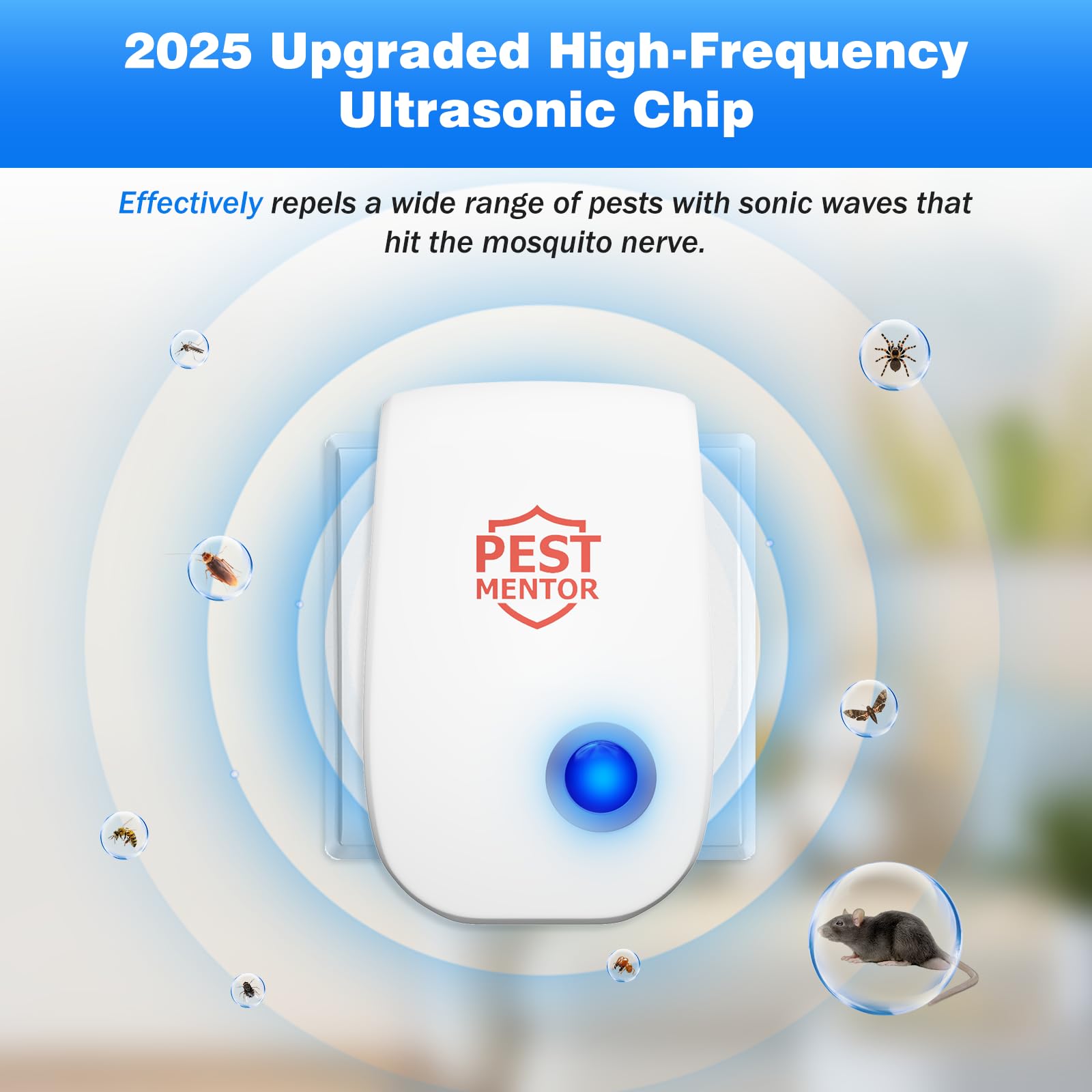 10 Pest Repeller Packs, Pest Control Insect Repeller for Mosquito, Roach, Family Friendly Pest Control for Home Office Kitchen - 5