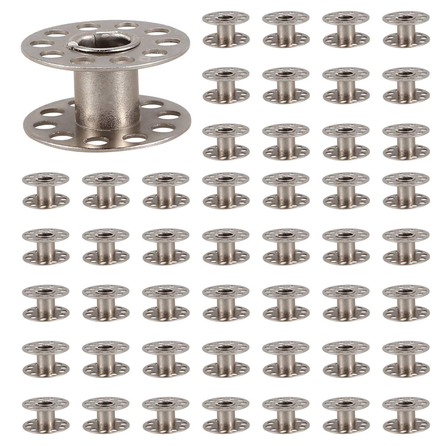 Vjsujehgy New 120pcs Sewing Machine Bobbins Stainless for Household Singer 15 Class