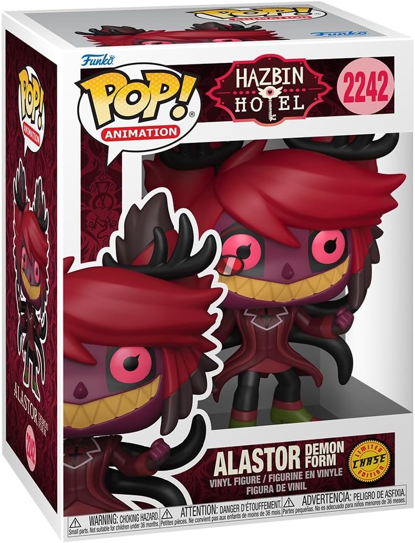 Funko Pop! Animation: Hazbin Hotel - Alastor - 1/6 Odds for Rare Chase Variant - Collectable Vinyl Figure - Gift Idea - Official Merchandise - Toys for Kids & Adults - Animation Fans