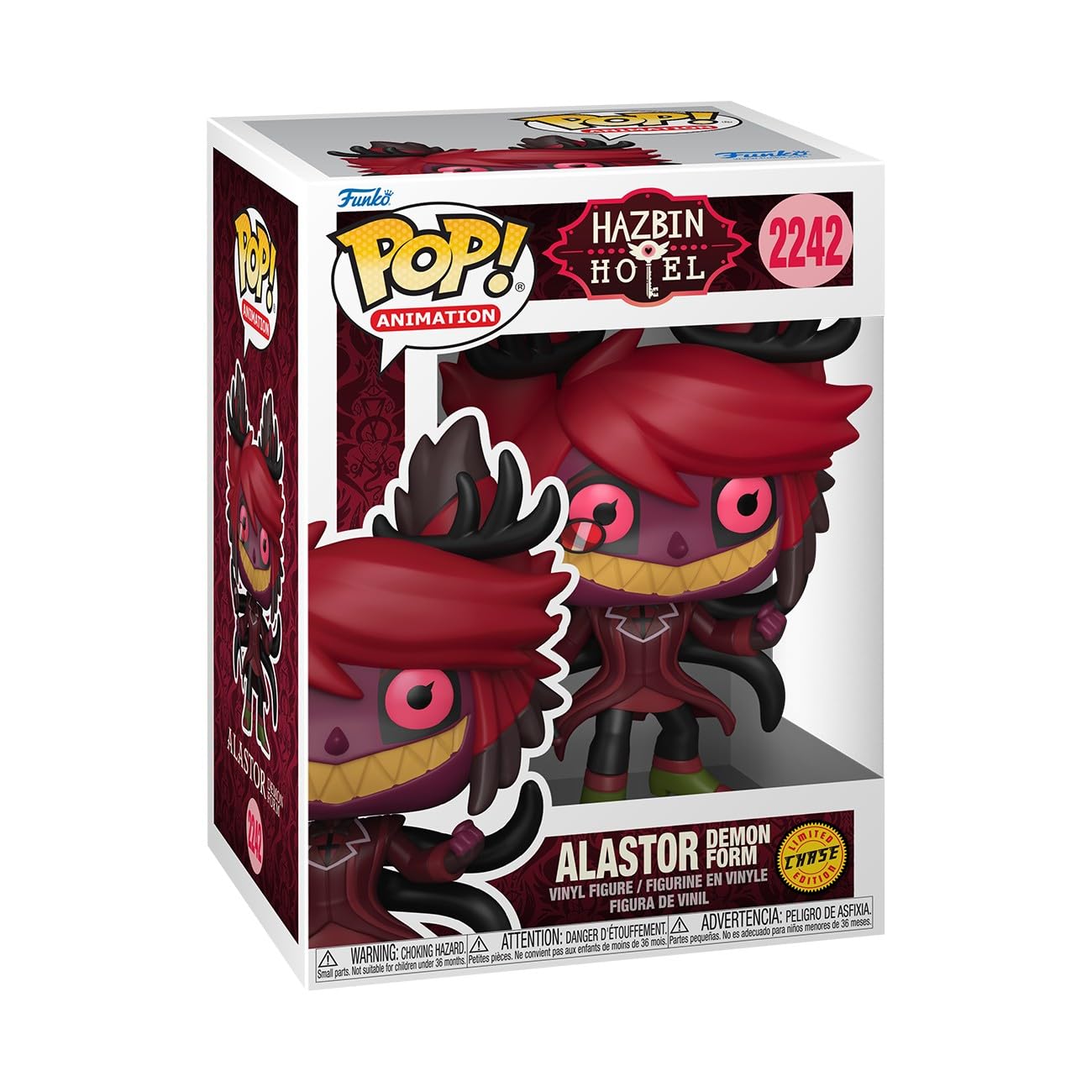 Funko Pop! Animation: Hazbin Hotel, Alastor, 1/6 Odds for Rare Chase Variant, Collectable Vinyl Figure, Gift Idea - Image 3