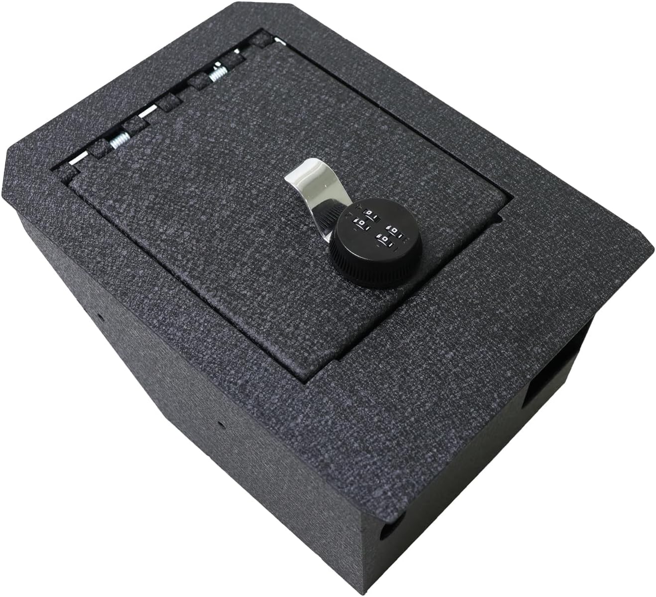 Center Console Safe Vault - KEREN Console Gun Safe Box Compatible with Tesla Cybertruck 2024-2025, 4-Digit Combination Lock with Key