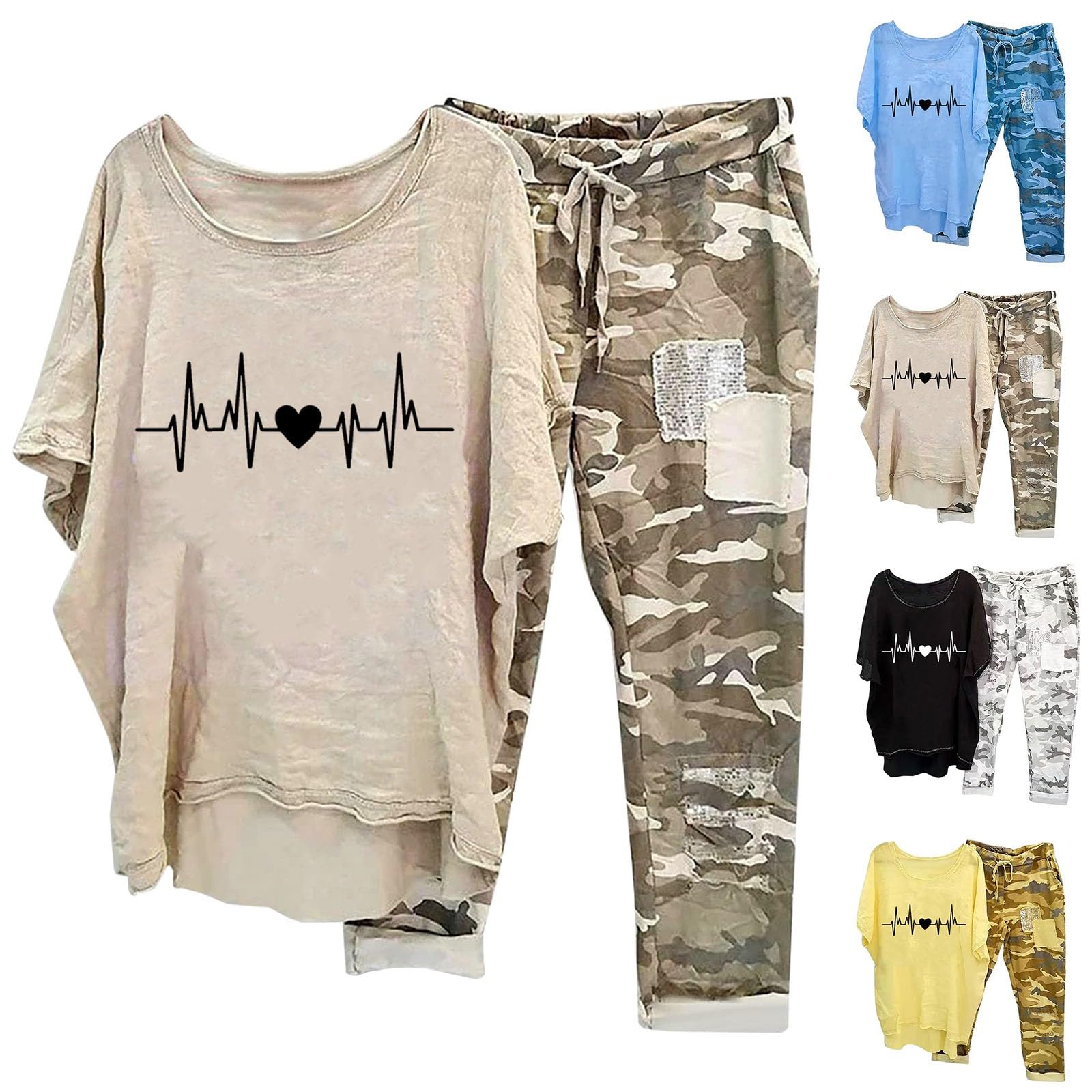 Conjunto de dos piezas para mujer, conjunto de ropa de verano, tops y