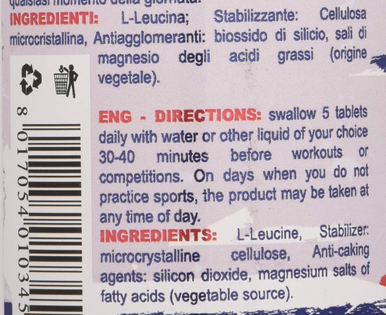 Prolabs Leucine - 250 compresse