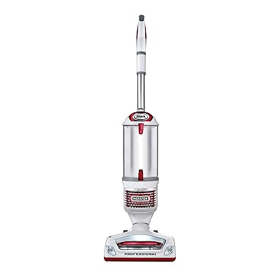 Shark NV501 Rotator Professional Lift-Away Upright Vacuum with HEPA Filter, Swivel Steering, LED Headlights, Wide Upholstery Tool, Dusting Brush & Crevice Tool, White/Red