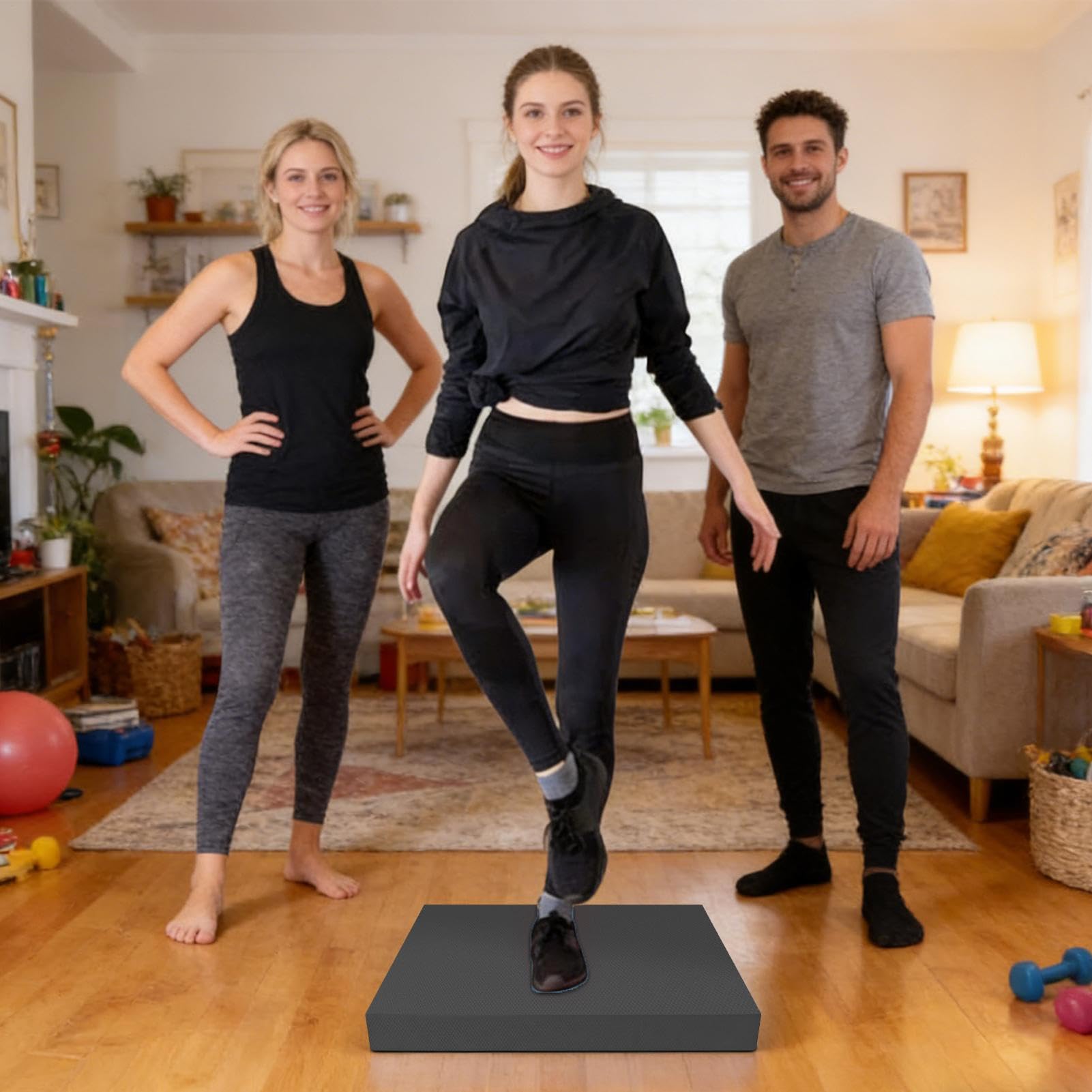 Balance-Pad für Gleichgewichtstraining 50x40cm Weiches Dickes | Gleichgewichtstrainingsgerät aus Schaumstoff für Frauen Männer -Fitnessstudio Indoor-Boden Yoga Pilates Workout Fit