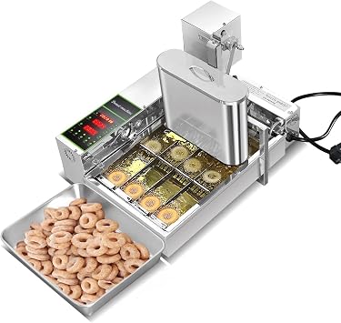 Commercial 4-rows Automatic Donuts Machine,doughnut maker,frying Donut Makchine,donut making machine, Donuts Machine, Donut Maker,5.5L Hopper, 1750 Unit/h