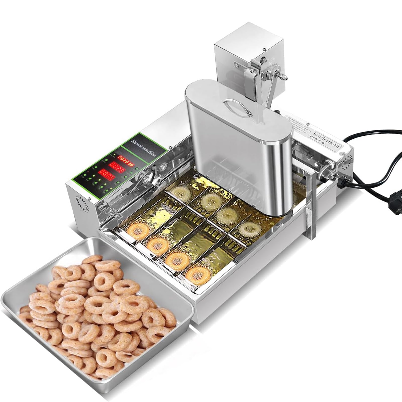 Machine à beignets automatique professionnelle 4 rangées,machine à beignets