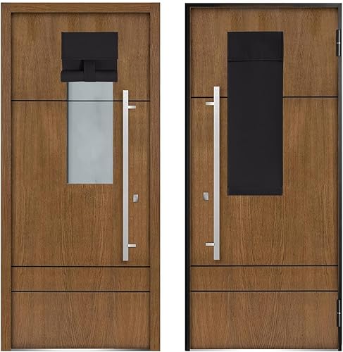 Miniatura 7 de Cortinas opacas suaves para puerta francesa para privacidad, bloquean la luz y el sol. Cortinas de puerta con aislamiento térmico y fácil de