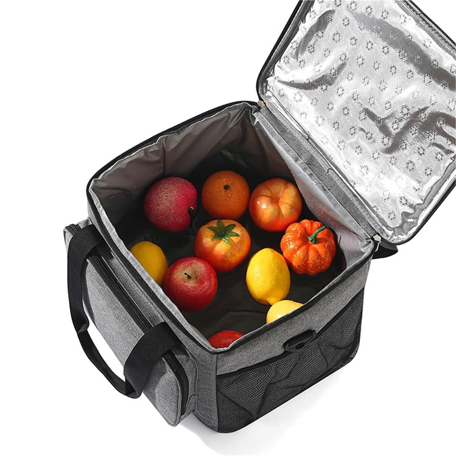 2 Stück verdickte Oxford-Tuch-Tragetasche, Kühler, Lunch-Tasche, Box, große tragbare Picknick-Aufbewahrungstaschen mit Schultergurt