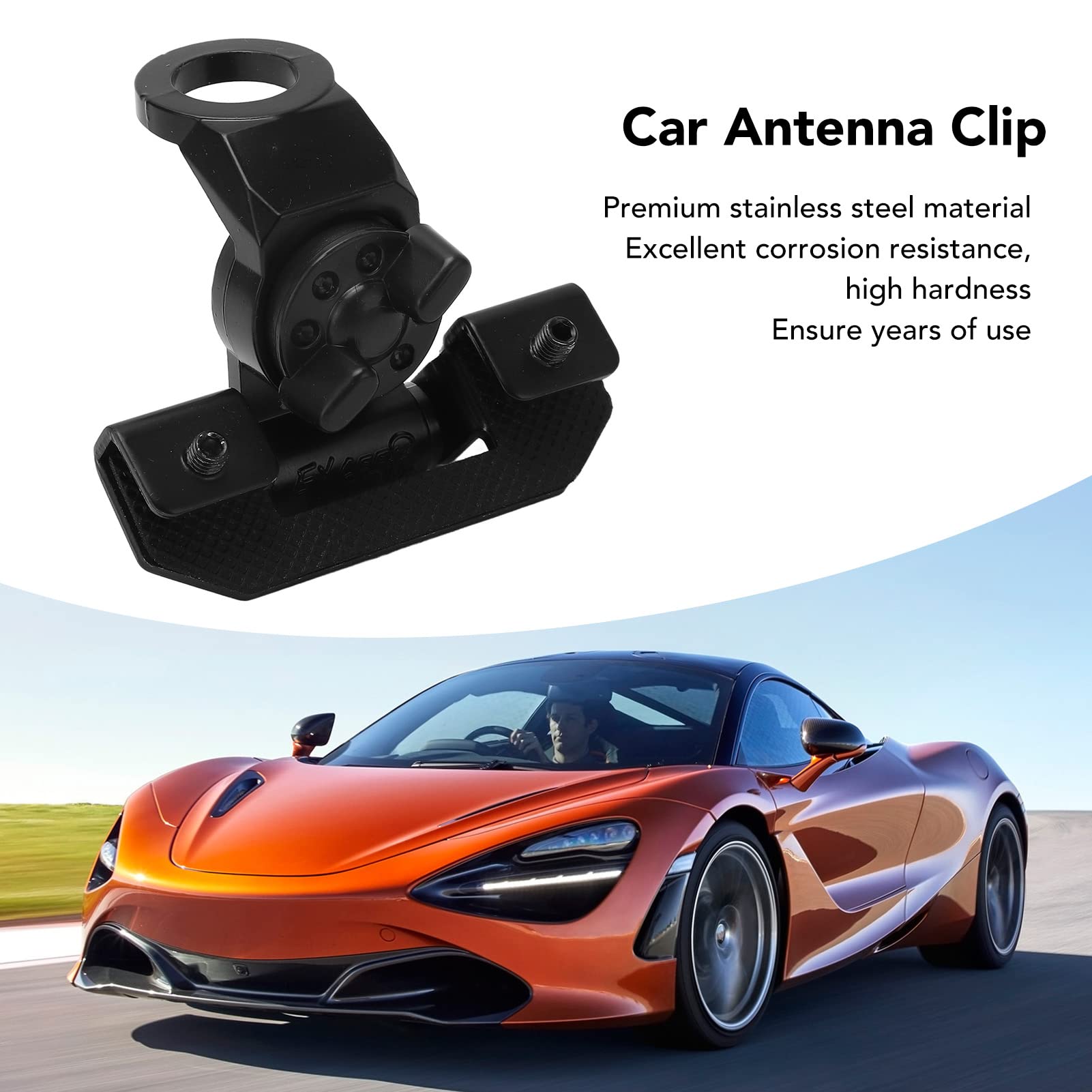 Keenso Car Stable Antenna Clip, Stainless Steel Auto Mobile Antenna Clip Bracket Holder