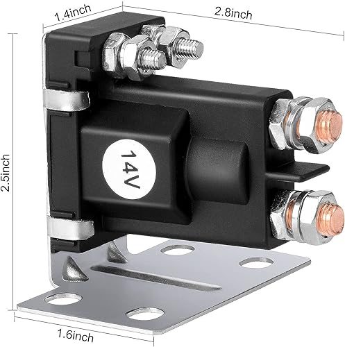 Miniatura 4 de Reemplazo del solenoide del carro de golf de 14V EZGO TXT Gas 4 Terminal Solenoide 1994-Up 27153-G01, 27153G01, 612813
