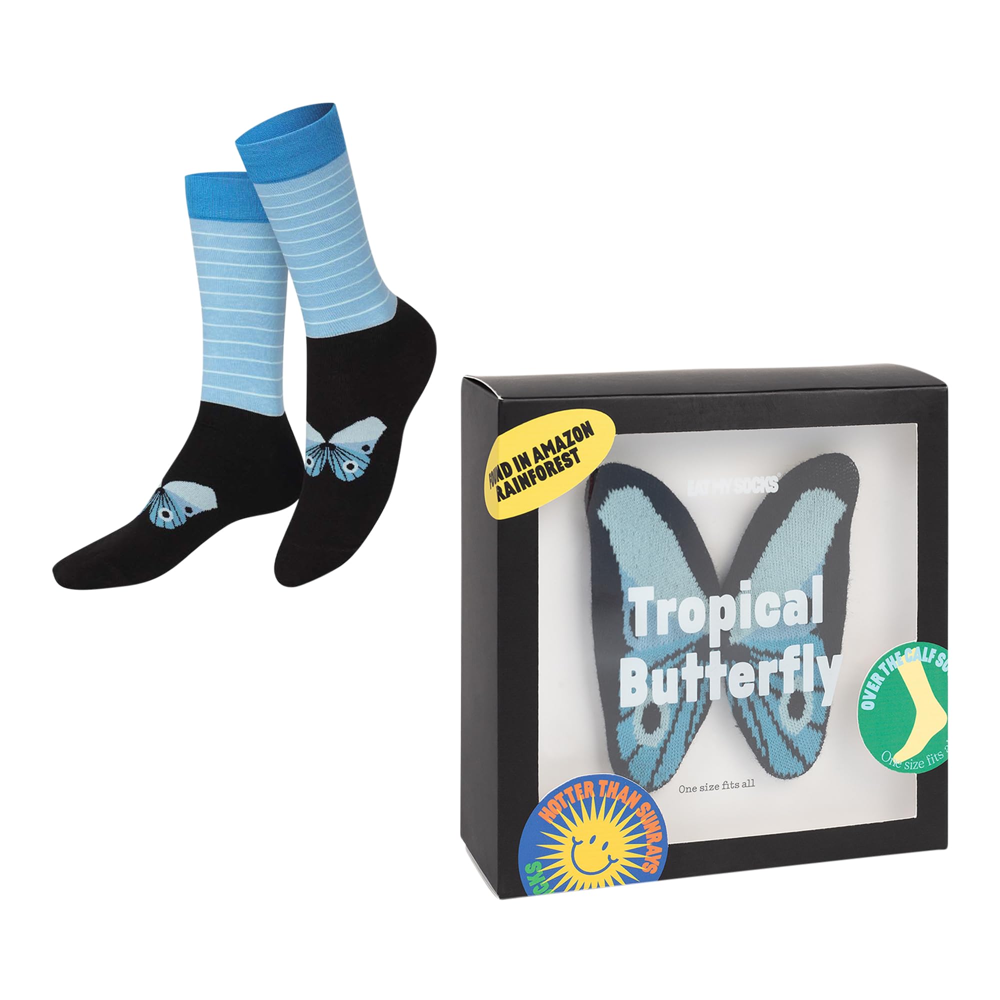 EAT MY SOCKSButterfly Shape Design, Multicoloured, 36-45 Alto