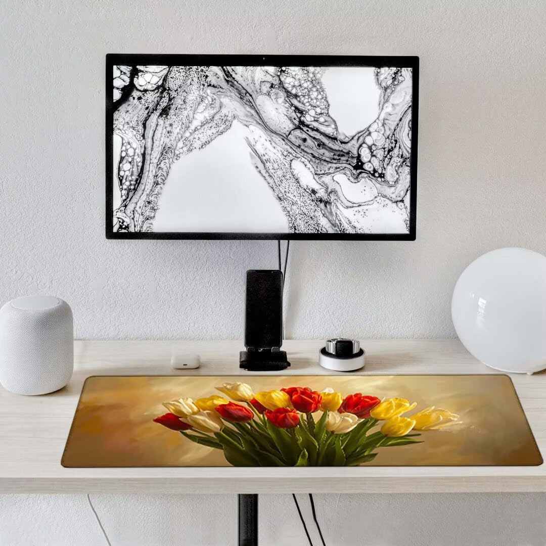 Podkładka pod mysz, podparcie nadgarstka, podkładka pod mysz z antypoślizgową gumową podstawą, ergonomiczna podkładka pod mysz do komputera, laptopa, domowego biura, kompatybilna z myszami laserowymi