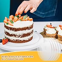 Vista 6 de 5 hojas acrílicas redondas de 1/8 pulgadas, círculo acrílico transparente de 14 pulgadas de diámetro, disco redondo para pastel, mesa, proyectos