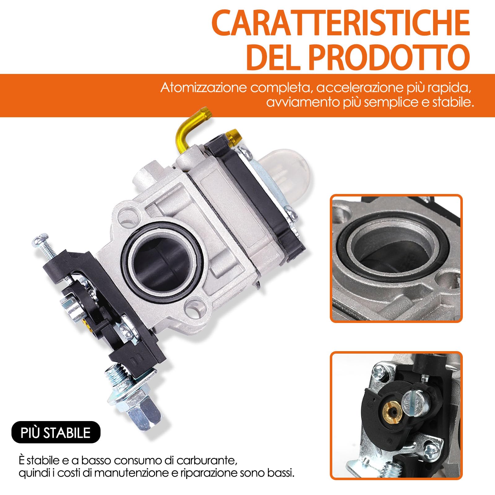 Vergaser Set Für Motorsense 52cc 49cc 43cc - Komplettset Mit Zündkerze Und Filter