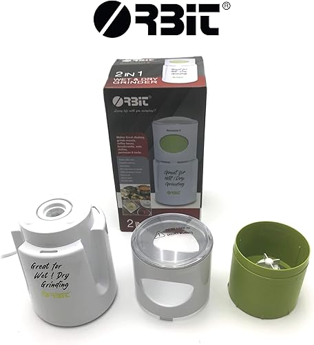 Miniatura 5 de Orbit 2 en 1 café húmedo y seco/molinillo de especias/máquina de chutney, blanco