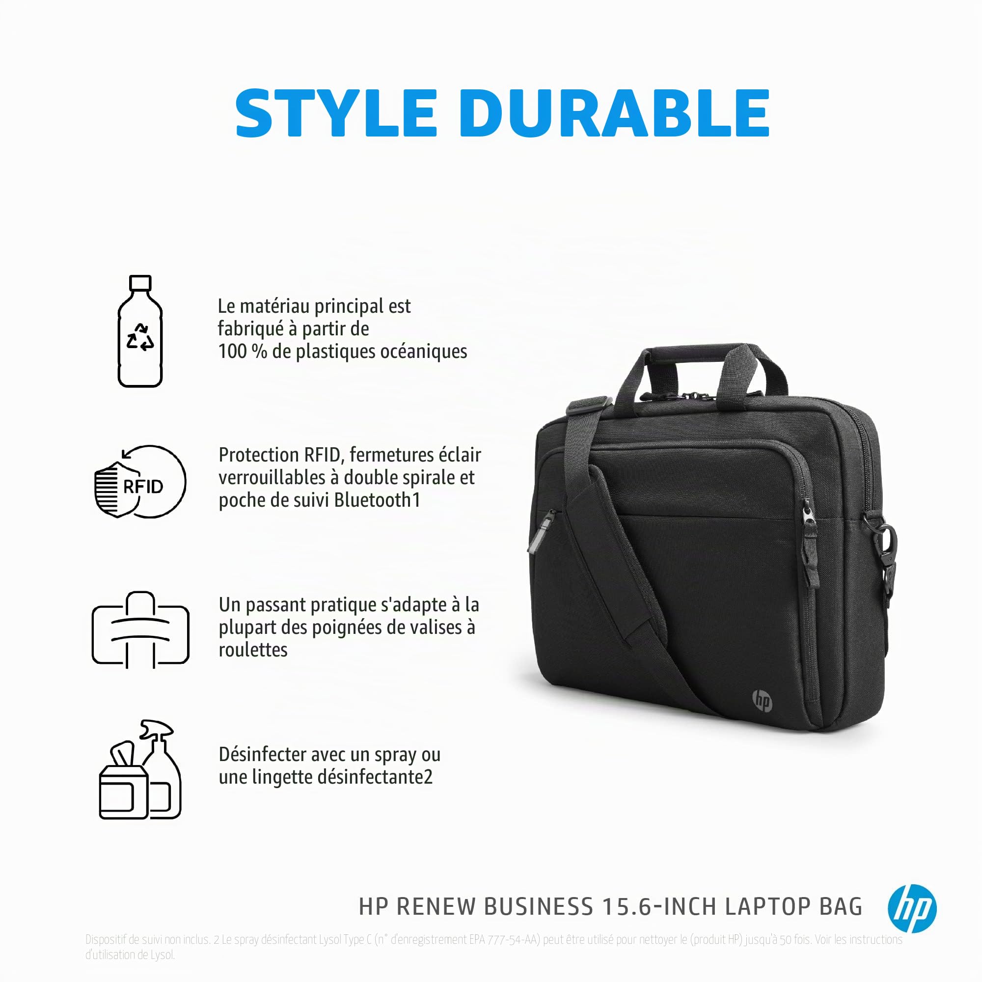 HP Renew Business - Borsa a tracolla per notebook - 39,6 cm (15,6")