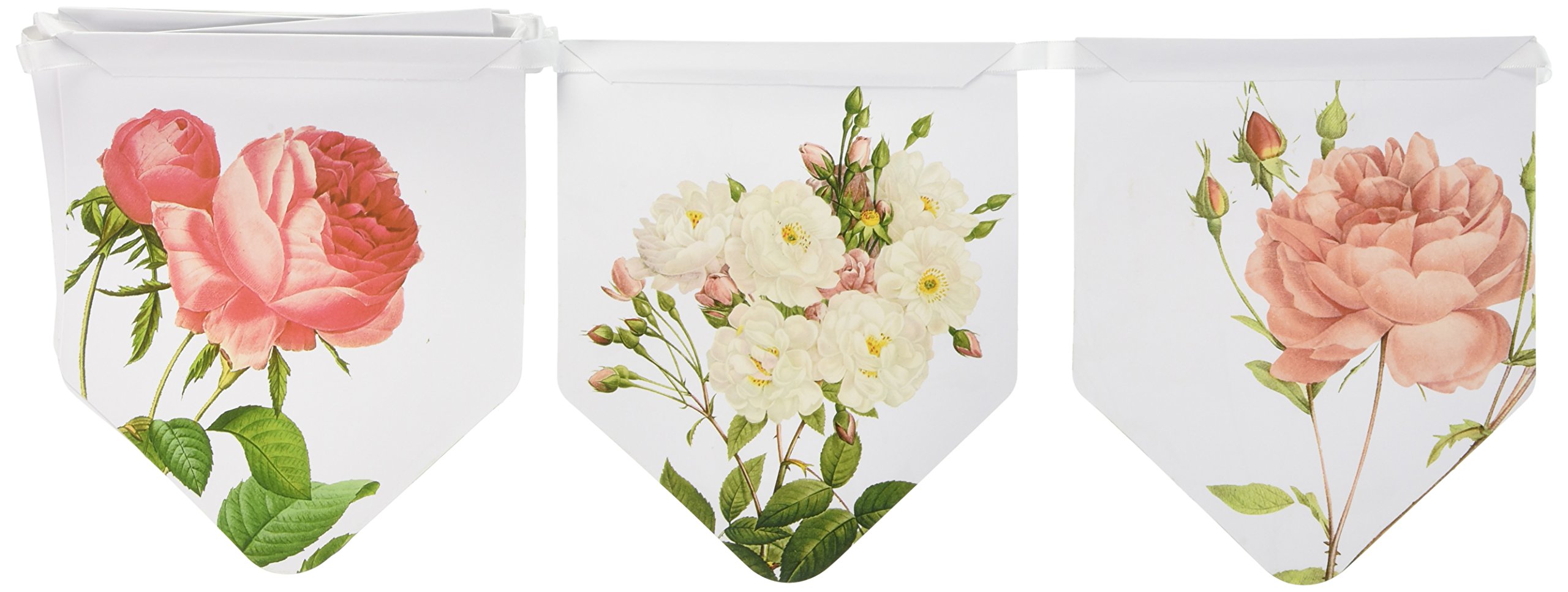 Talking Tables Blossom Floral Hanging Bunting Garland for a General Decoration, Multicolour (3m)