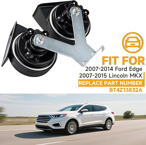 Vista 53 de FARBIN Bocina de coche compatible con Toyota/Lexus/Subaru, etc. Bocina de caracol eléctrica de tono alto y bajo de 12 V con parrilla protectora