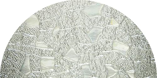 Autotech Park Película de ventana arqueada personalizada precortada, diseño de textura, hasta 64 pulgadas de diámetro y 33 pulgadas de altura