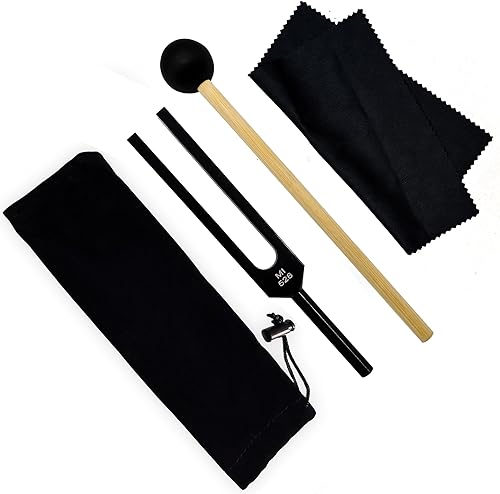 MI528 Hz - Juego de diapasones de afinación de 528 Hz, chakras para reparación del ADN, diapasones de afinación curativos, diapasón de sanación de