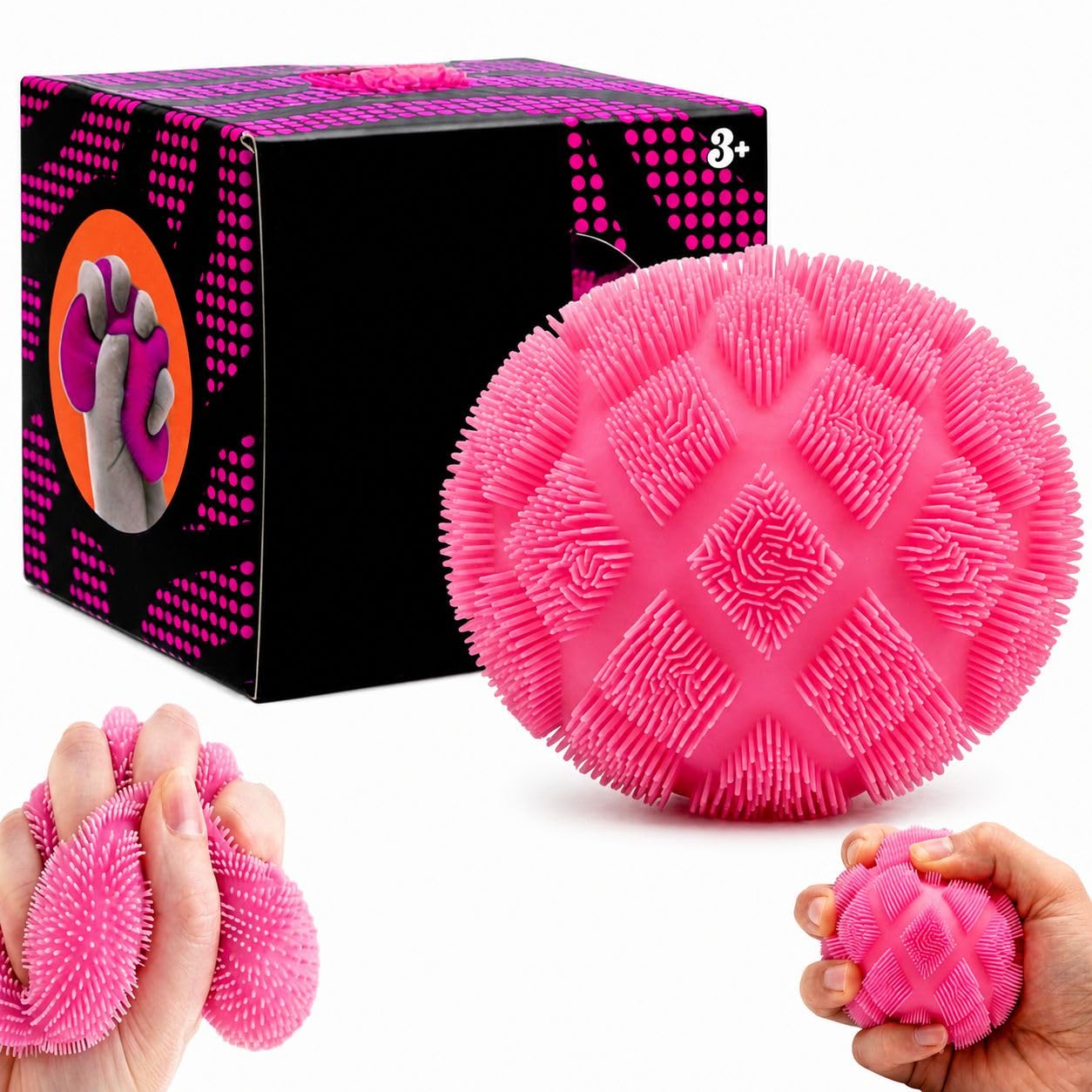 6cm Sensory Stress Ball – Spiky Textured, Soft Squishy Anxiety Relief Toy, Random Color (1 Per Pack)
