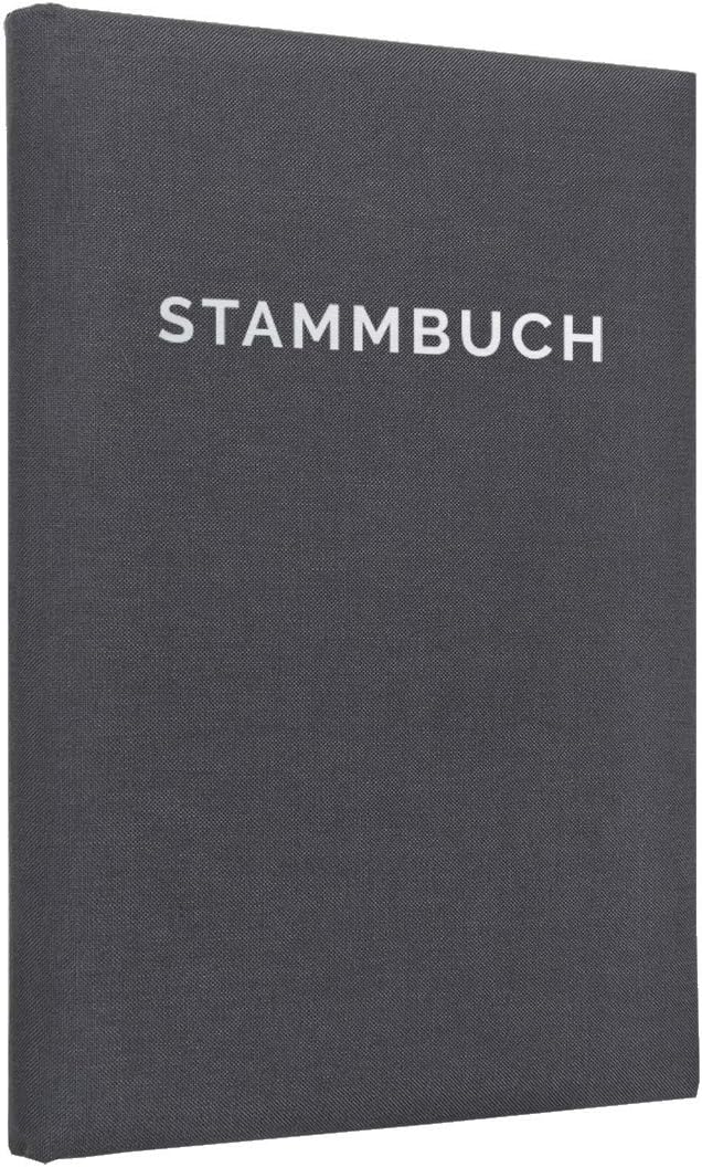 Familien-Stammbuch 'Linea' - Hochzeitsstammbuch In Grau, 21 X 14 Cm - Für Urkunden & Erinnerungen