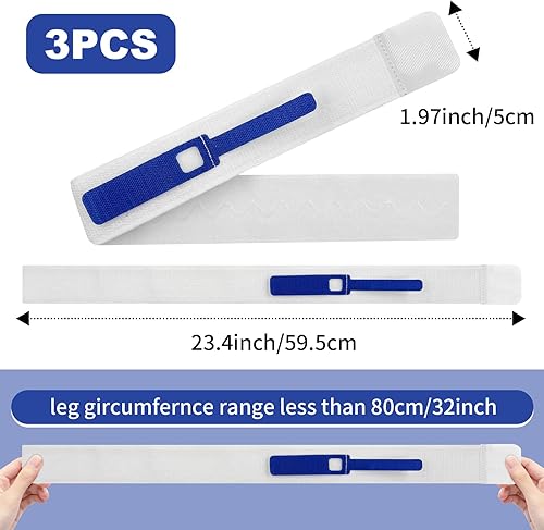 Miniatura 2 de Paquete de 3 correas de catéter Foley, con silicona para reducir el deslizamiento, asegura tu catéter urinario con correas de catéter de 23 pulgadas