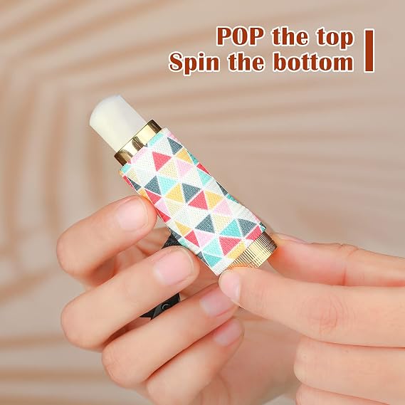 Sureio 10 Pack Lip Balm Holder Keychain Bulk Lip Gloss Keychain Gifts for Women Christmas Nurse