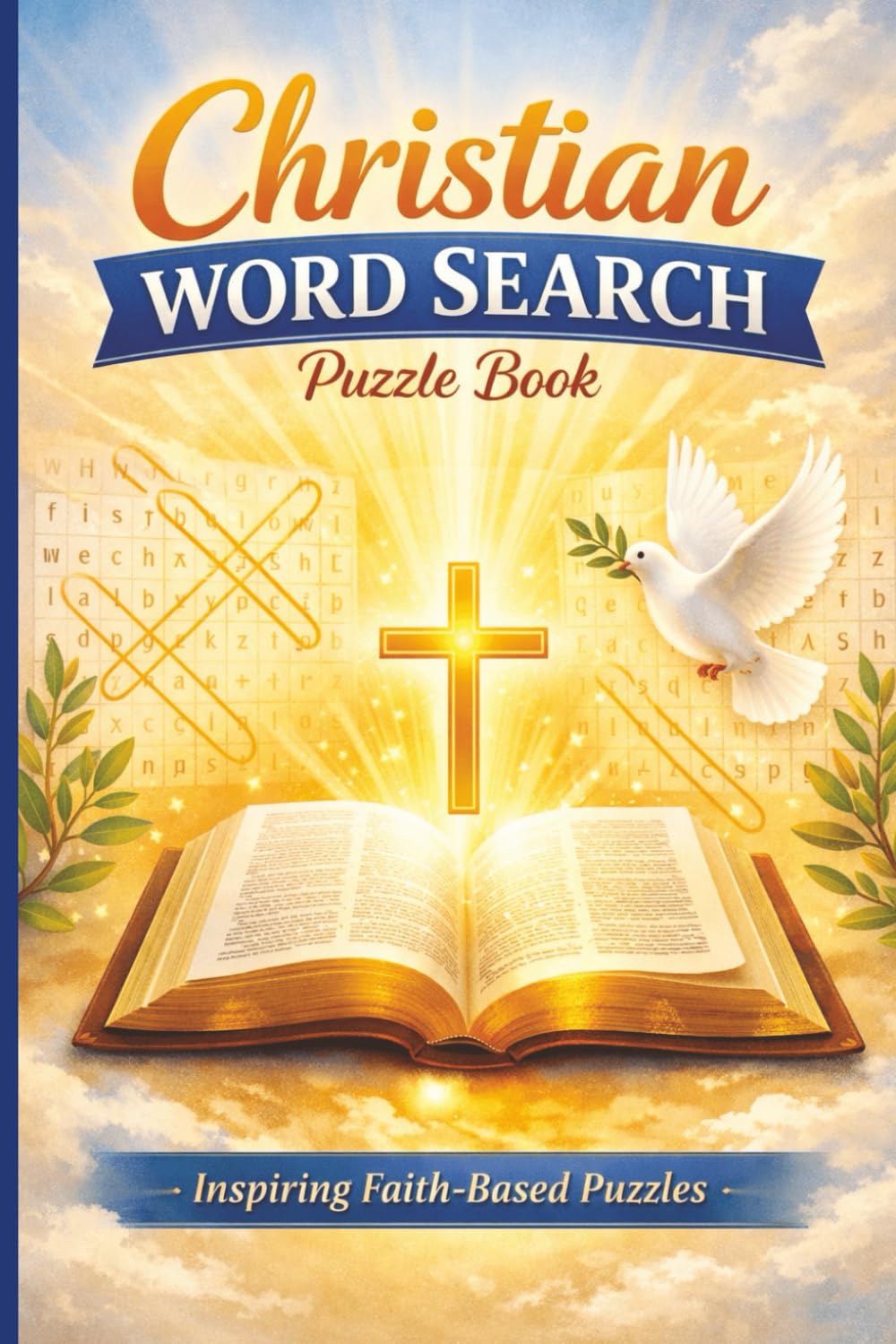 Christian word search puzzle book: Inspirational Bible Word Search for Adults: Large Print Word Puzzles for Christian Faith, 55 Faith-Inspired Puzzles to Relax and Reflect