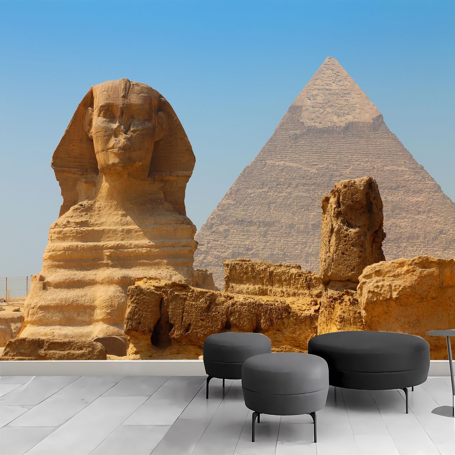 Papier peint panoramique Égypte vintage intissé 450x315 cm