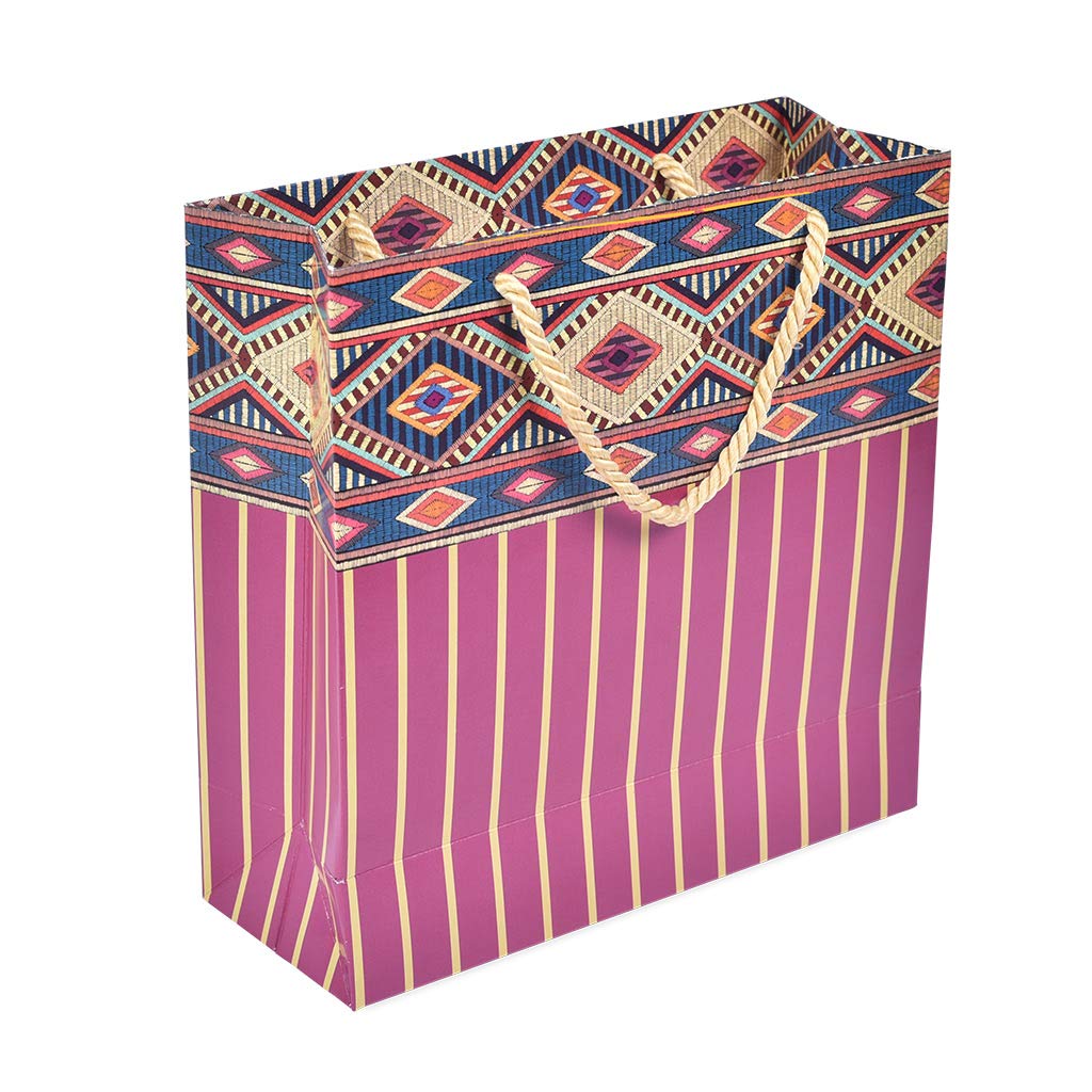 Sapco Gift Paper Bag "Indian Brocade" (8X8X3-Inch- Small) Perfect For Diwali, Indian Gifiting, 10 count,Multicolor (B08DTSS8XS) Amazon Price History, Amazon Price Tracker
