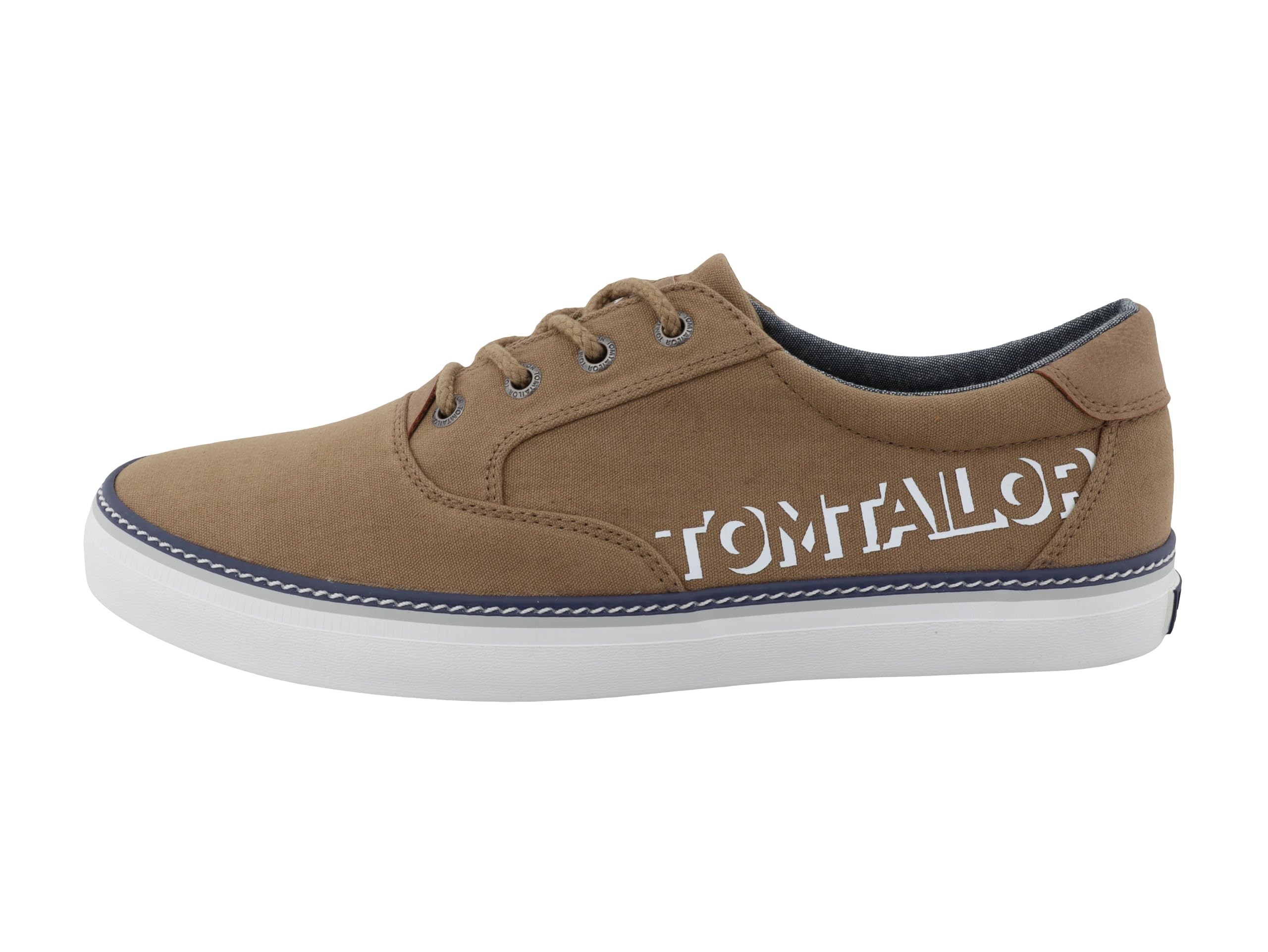 TOM TAILOR Men's 5380520004 Boat Shoe, Beige, 41 EU, Beige, 7 UK