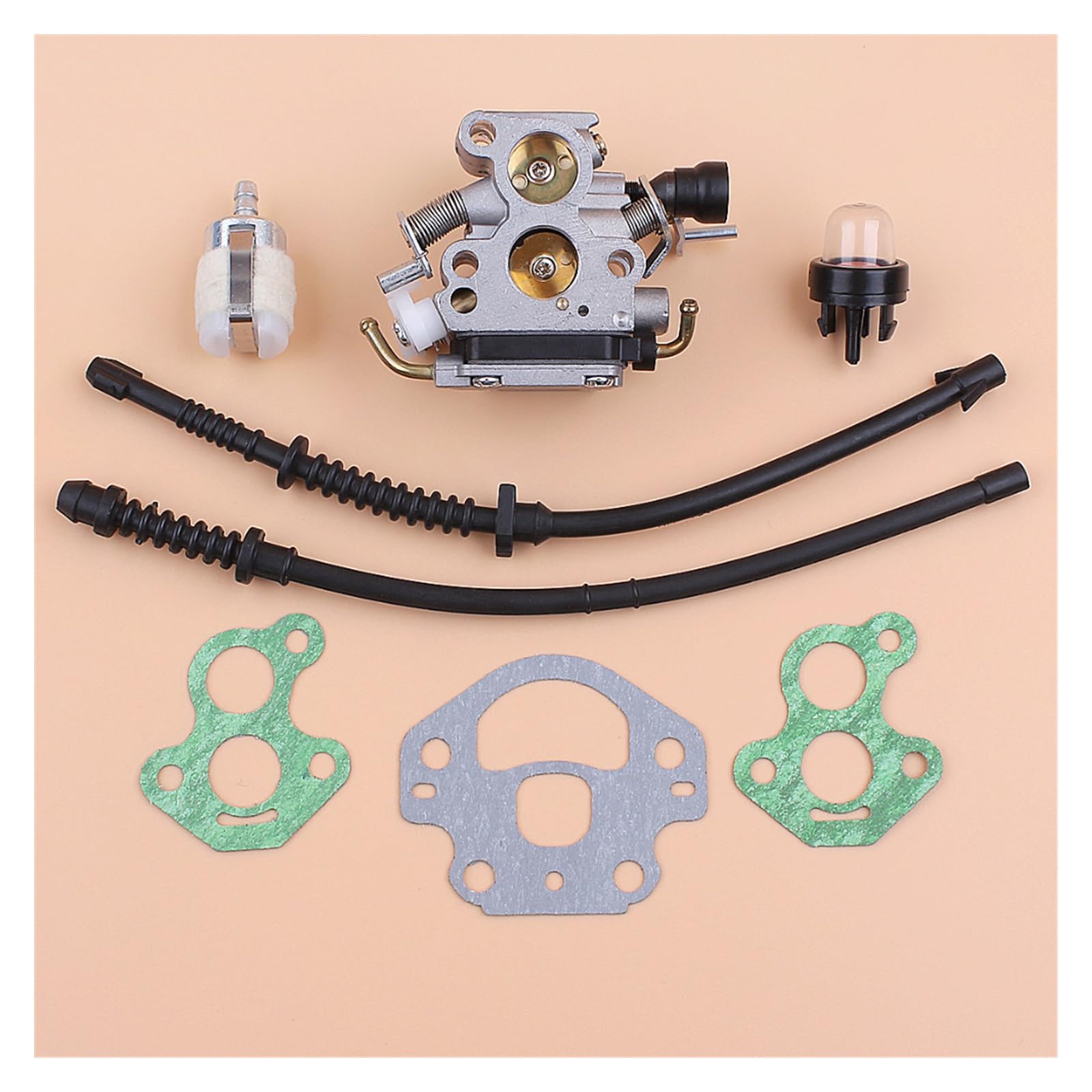 Kit de Filtro de Manguera de Combustible de la Junta del carburador for Husqvarna 435 440 43 5e 440e for jonsared CS410 CS2240 Motosierra for zama C1T-EL41A