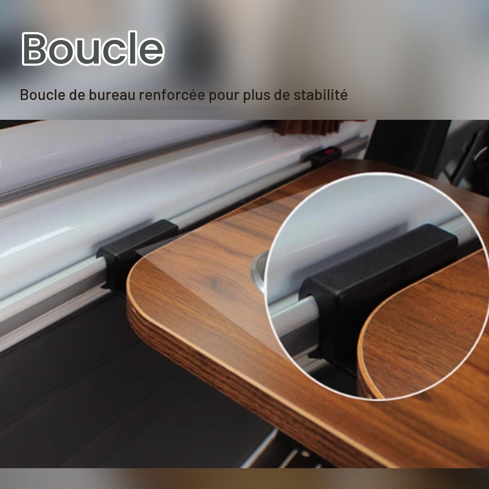 Rail de Tables pour Camping-Car, Rail Coulissant de Table Pliante, Accessoires de Camping-Car, Rail de Support de Table Pliante Mural pour Yacht, Bateau(100cm)