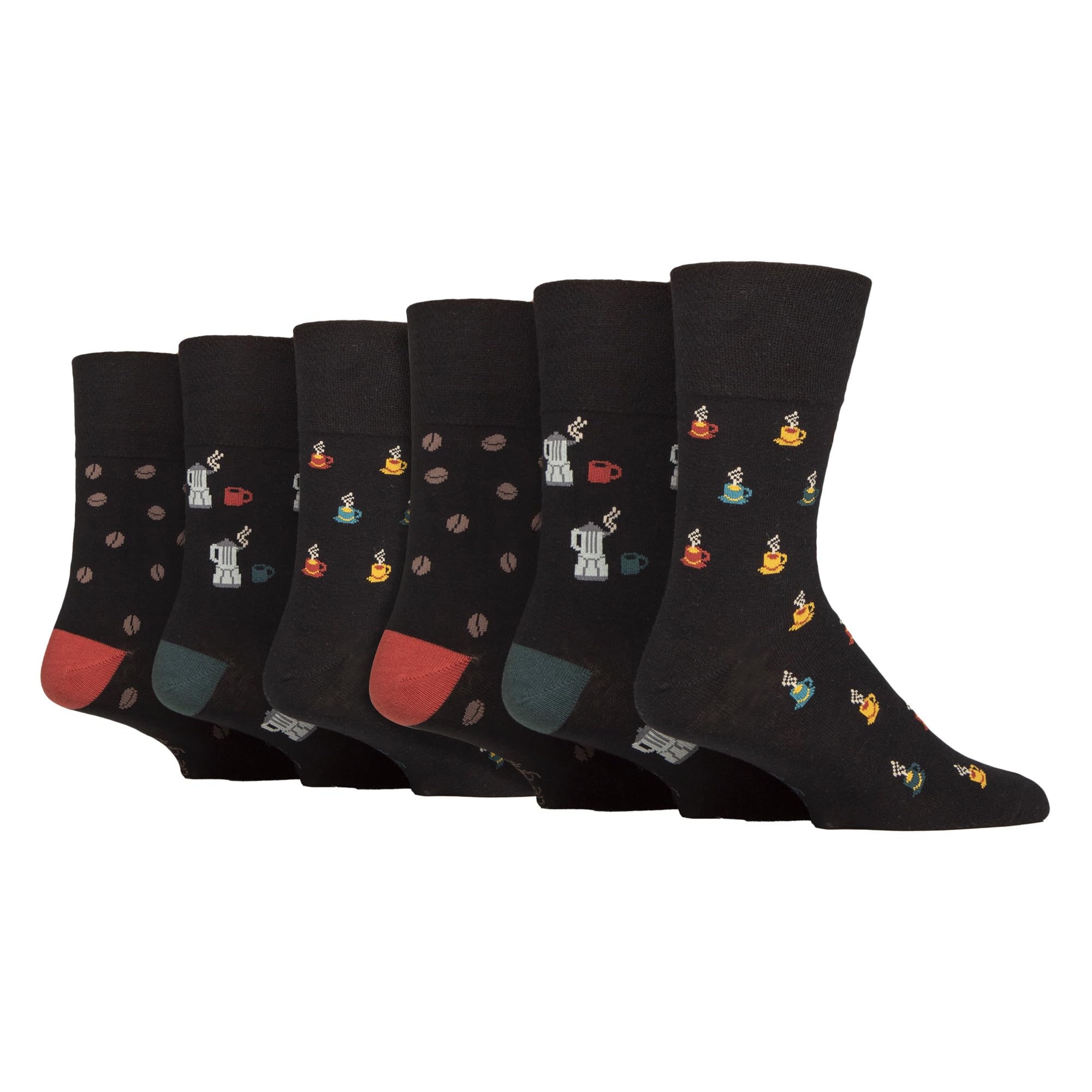 Gentle Grip NEW: 6 Pairs Men's No Elastic Socks 6-11 uk, 39-45 eur