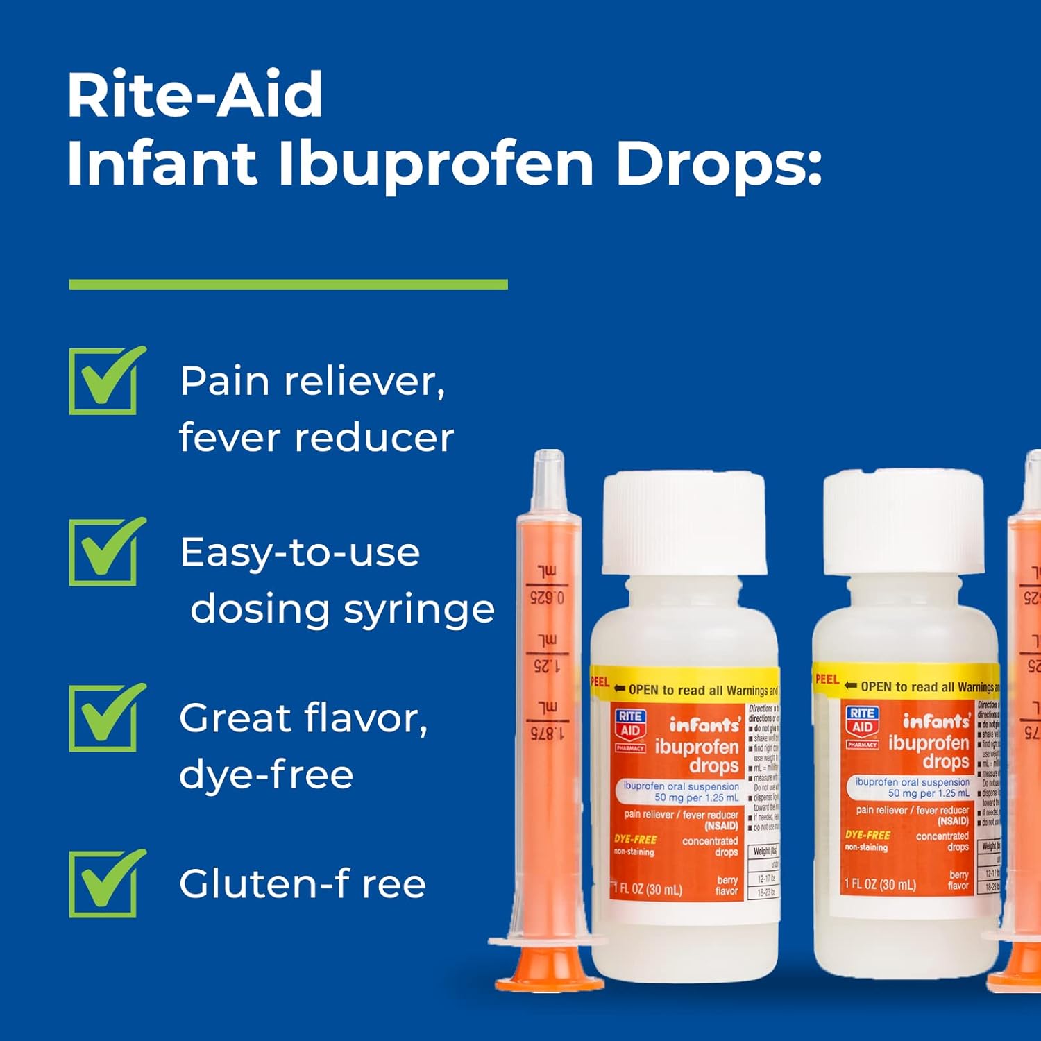 Rite Aid Infants' Dye-Free Ibuprofen Drops
