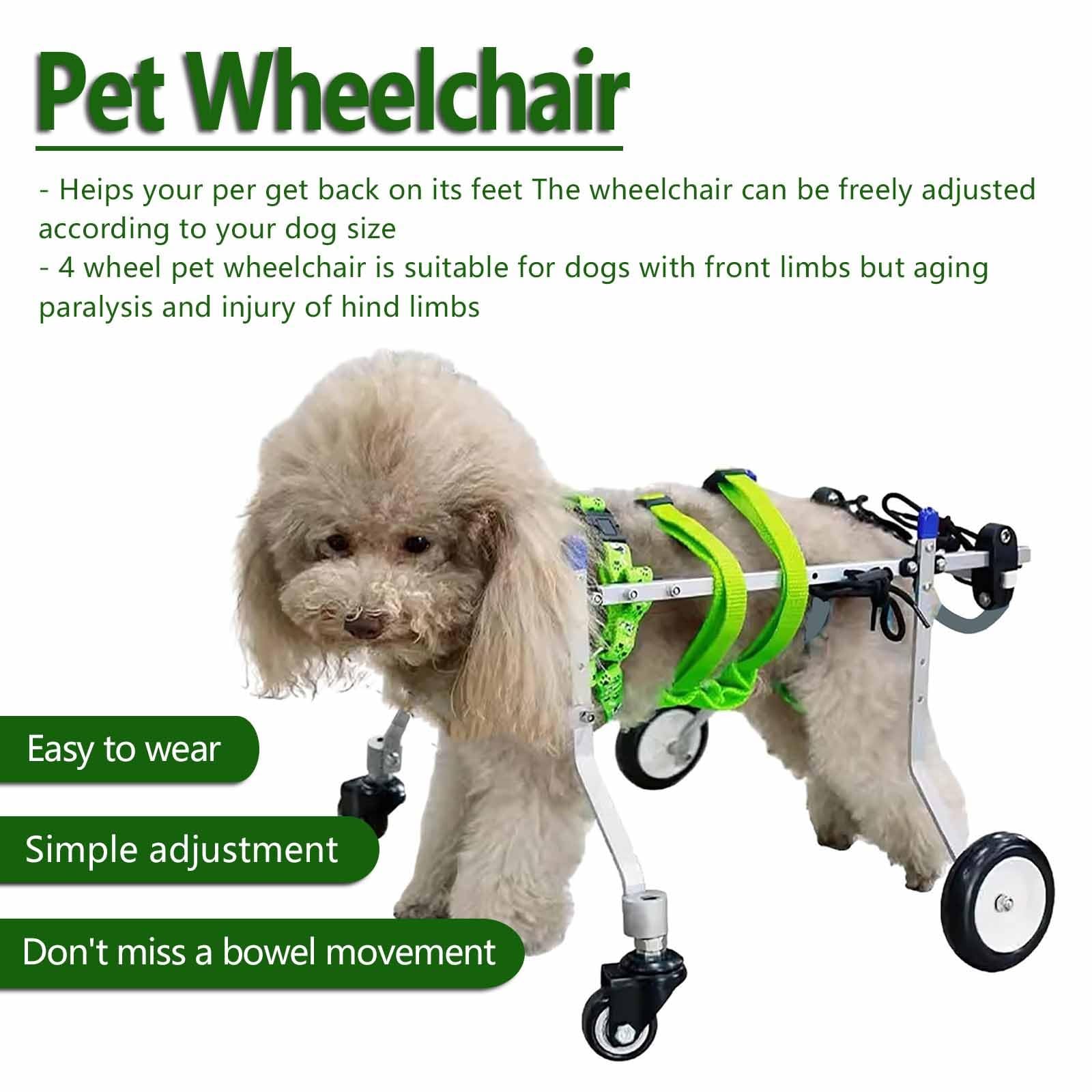 Amazon.co.jp: 調節可能な犬用車いす 小型犬用 フルレッグサポート