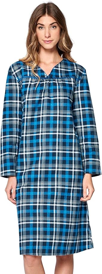 flannel nightgowns amazon