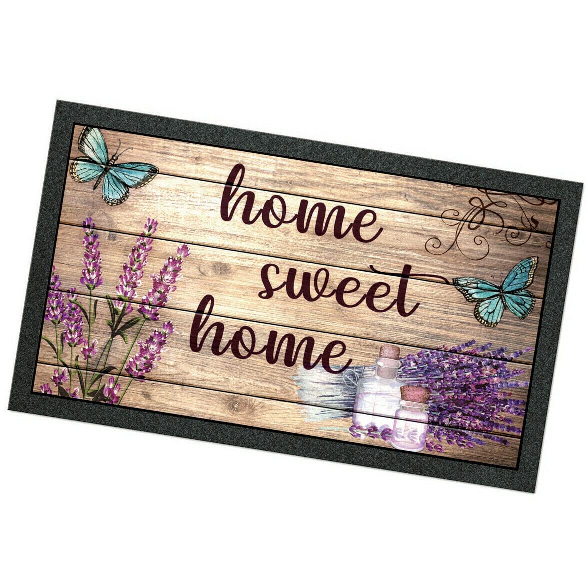 Entrance Floor Mat 40x70 Antislip Modern Lavender mod.FORMAT PRINT RECTANGULAR (E)