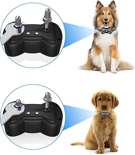 Miniatura 7 de Collar de choque para 2 perros, collar de entrenamiento recargable para mascotas, collar eléctrico remoto de 3000 pies con vibración de pitido y
